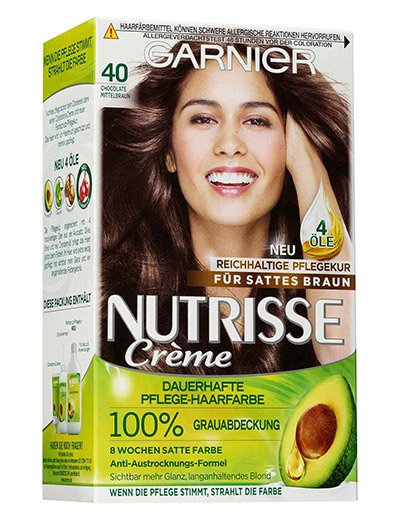 coloration marques nutrisse chatain 40